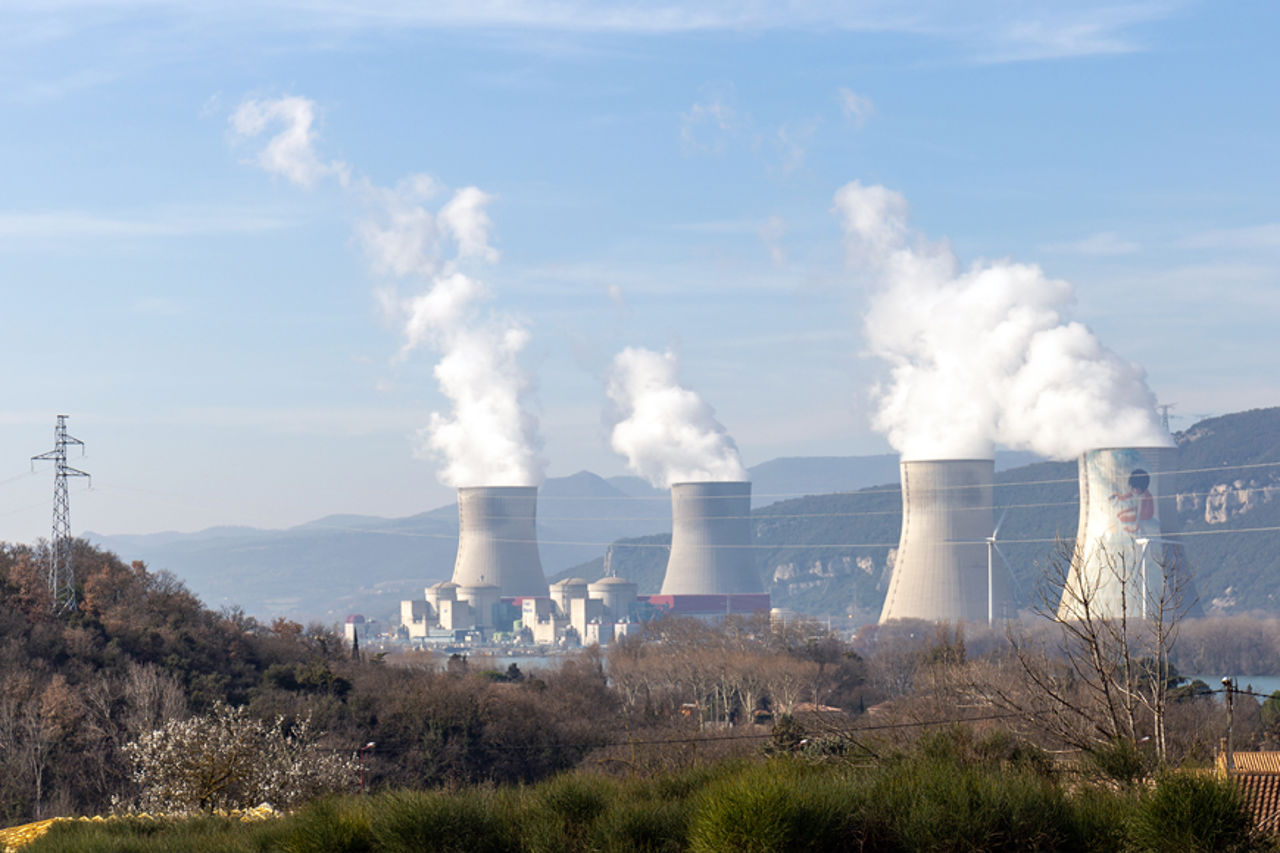 Nuclear power plant in France