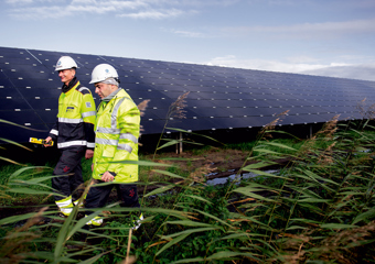 Lange Runde solar park in Emmen, The Netherlands